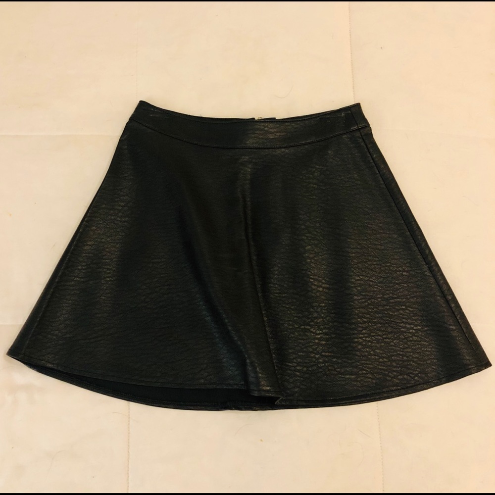 Black Leather Skirt